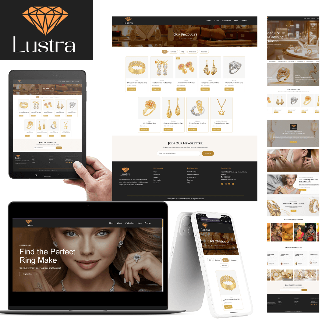 Lustra Jewelry E-commerce